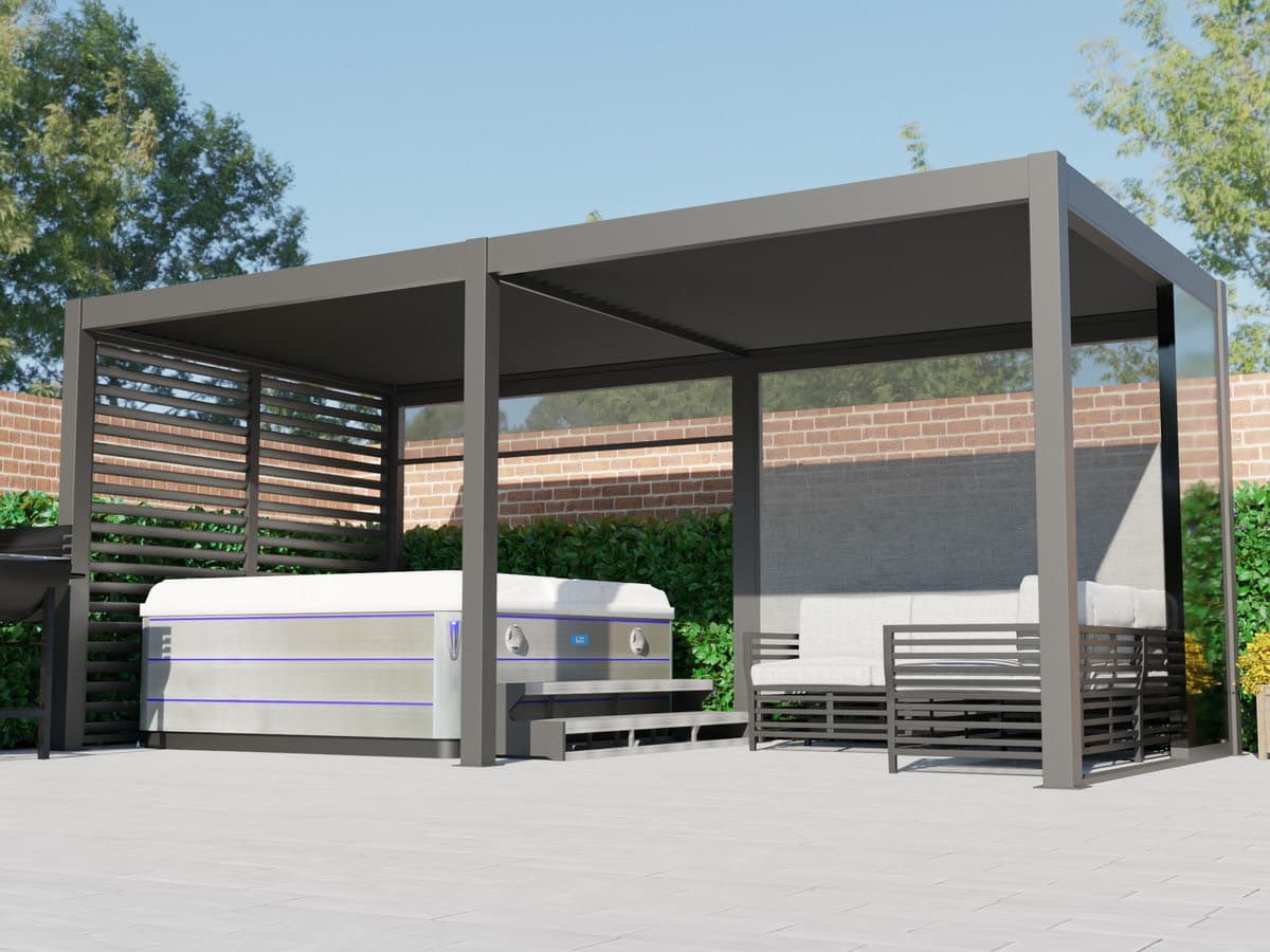 Remanso 3m x 5.7m Pergola — hot tub pergola