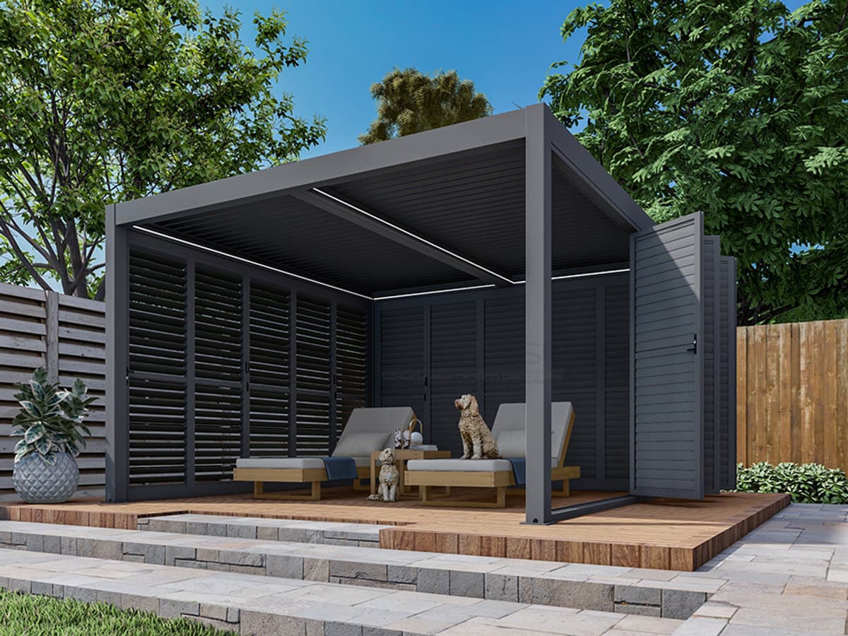 Remanso 4m x 4m Pergola — hot tub pergola