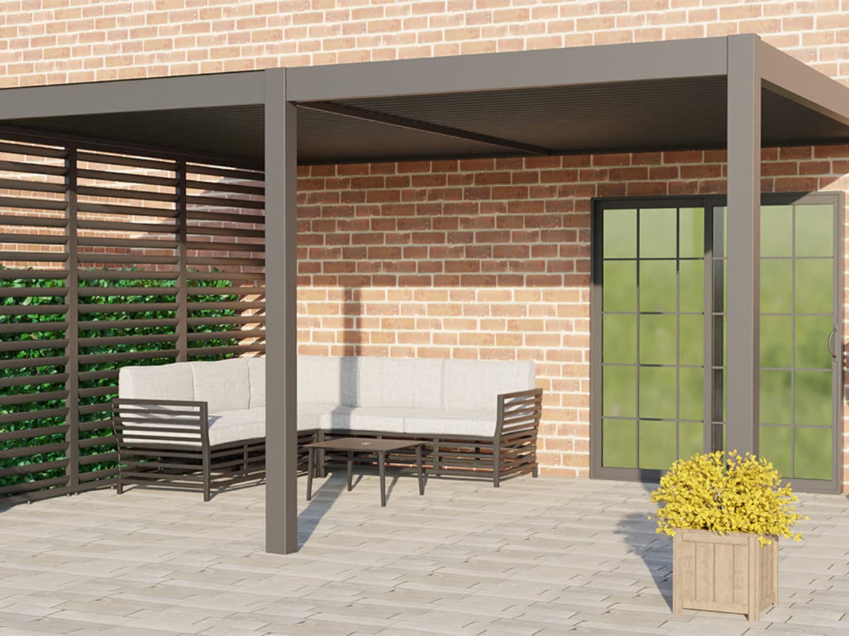 Remanso 3.8m x 5m (Wall Mounted) Pergola — hot tub pergola