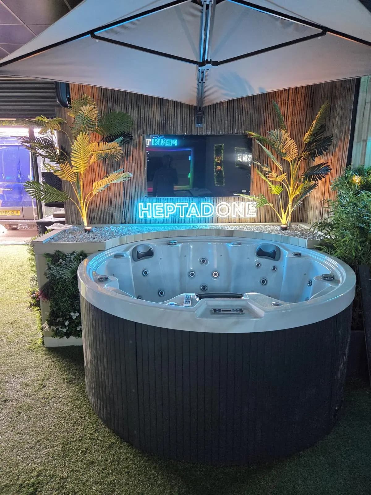 Hot tubs on display in our Scunthorpe showroom